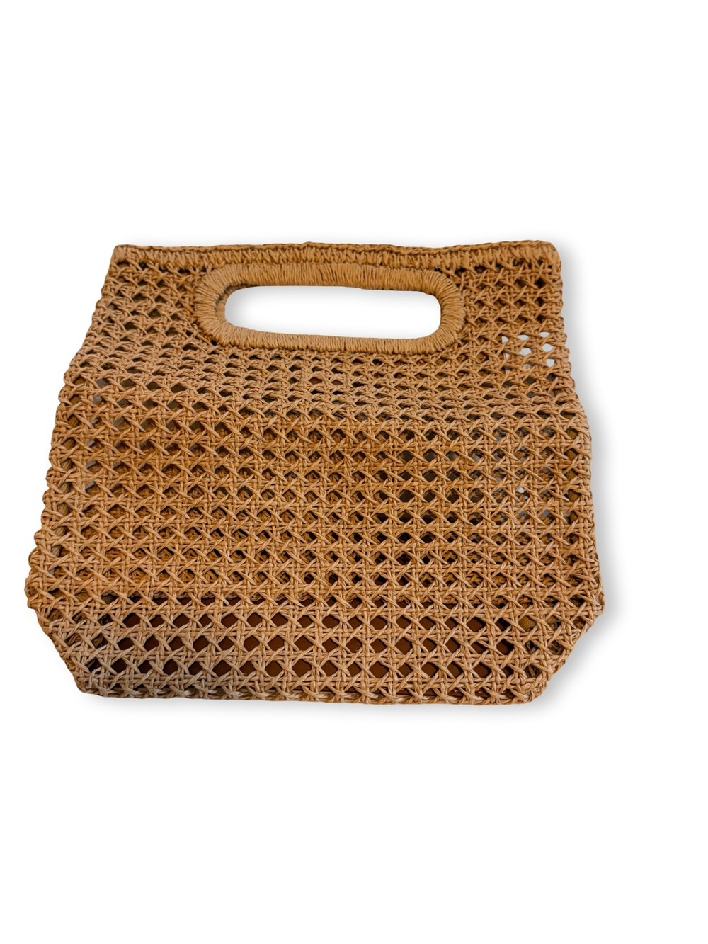 J. Crew Woven Straw Fold-Over Clutch in Natural - Picture 3 of 4